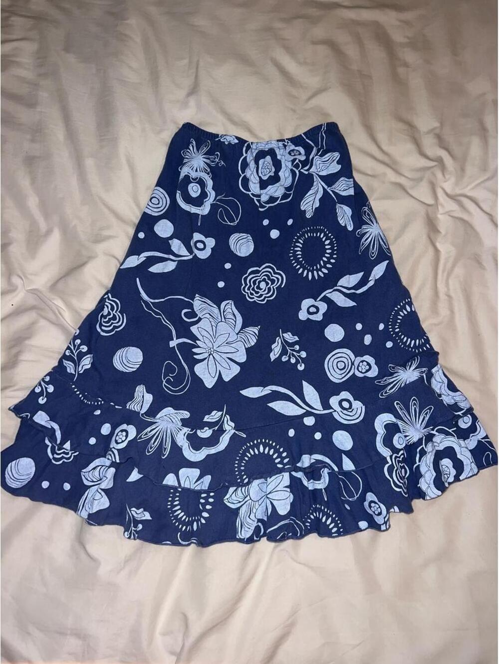 American Vintage Women's Blue and Navy Skirt